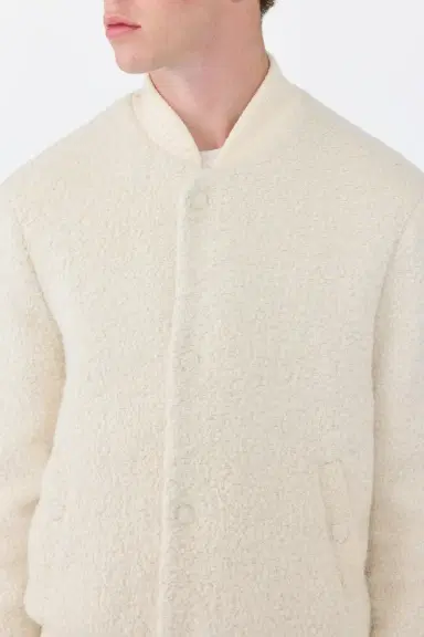 Gabriela Hearst Brandon Bomber in Recycled Cashmere Boucle | Thumbnail 5 Gabriela Hearst Brandon Bomber in Recycled Cashmere Boucle | Thumbnail 5