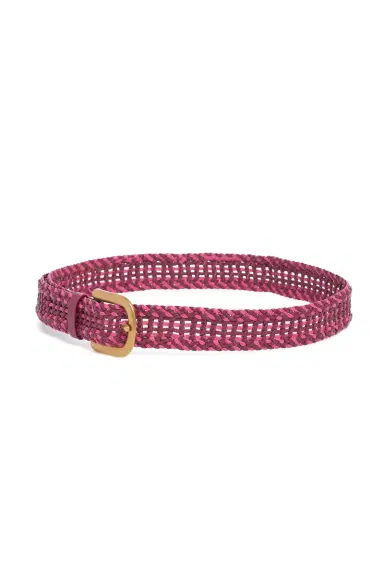 Gabriela Hearst Sam Braided Belt in Fuchsia Multi Leather | Thumbnail 2 Gabriela Hearst Sam Braided Belt in Fuchsia Multi Leather | Thumbnail 2