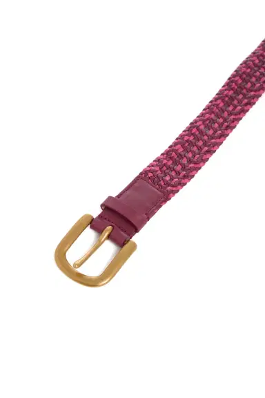 Gabriela Hearst Sam Braided Belt in Fuchsia Multi Leather | Thumbnail 3 Gabriela Hearst Sam Braided Belt in Fuchsia Multi Leather | Thumbnail 3