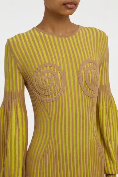 Gabriela Hearst Karina Knit Maxi Dress in Citrine & Camel Merino Wool | Thumbnail 7 Gabriela Hearst Karina Knit Maxi Dress in Citrine & Camel Merino Wool | Thumbnail 7