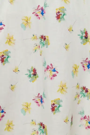 Gabriela Hearst Ranya Puff Sleeve Mia's Flowers Maxi Dress in Multi Printed Linen Twill | Thumbnail 7 Gabriela Hearst Ranya Puff Sleeve Mia's Flowers Maxi Dress in Multi Printed Linen Twill | Thumbnail 7
