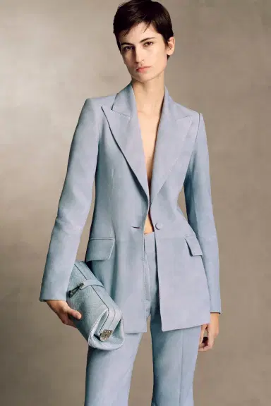 Gabriela Hearst Paola Clutch in Light Blue Snakeskin | Thumbnail 2 Gabriela Hearst Paola Clutch in Light Blue Snakeskin | Thumbnail 2