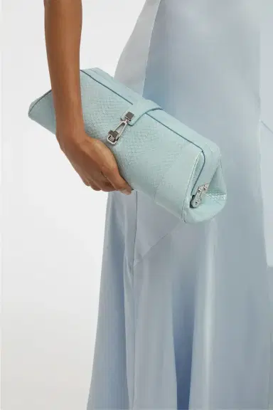 Gabriela Hearst Paola Clutch in Light Blue Snakeskin | Thumbnail 7 Gabriela Hearst Paola Clutch in Light Blue Snakeskin | Thumbnail 7