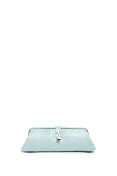 Gabriela Hearst Paola Clutch in Light Blue Snakeskin | Thumbnail 1 Gabriela Hearst Paola Clutch in Light Blue Snakeskin | Thumbnail 1