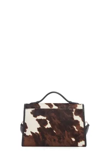 Gabriela Hearst Medium Leonora Flap Bag in Cognac Multi Pony Hair | Thumbnail 4 Gabriela Hearst Medium Leonora Flap Bag in Cognac Multi Pony Hair | Thumbnail 4