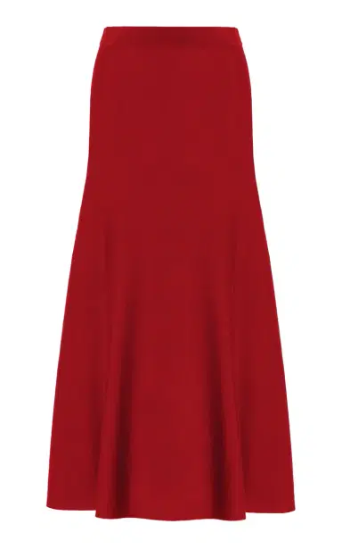 Gabriela Hearst Freddie Knit Midi Skirt in Scarlet Red Merino Wool Cashmere | Thumbnail 1 Gabriela Hearst Freddie Knit Midi Skirt in Scarlet Red Merino Wool Cashmere | Thumbnail 1