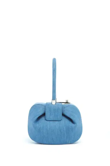 Gabriela Hearst Demi Bag in Light Blue Recycled Cotton Linen Denim | Thumbnail 2 Gabriela Hearst Demi Bag in Light Blue Recycled Cotton Linen Denim | Thumbnail 2