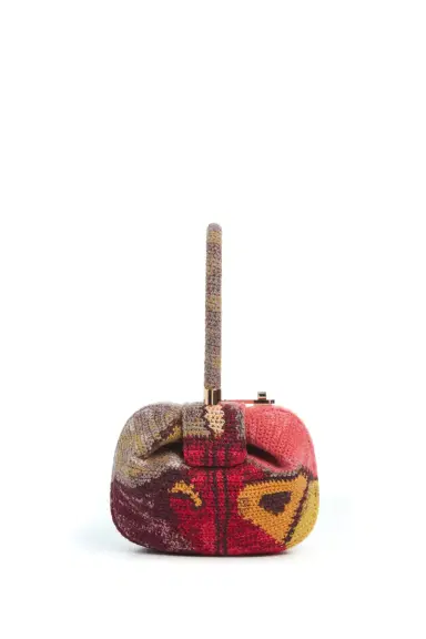 Gabriela Hearst Demi Bag in Fire Multi Crochet Cashmere | Thumbnail 2 Gabriela Hearst Demi Bag in Fire Multi Crochet Cashmere | Thumbnail 2