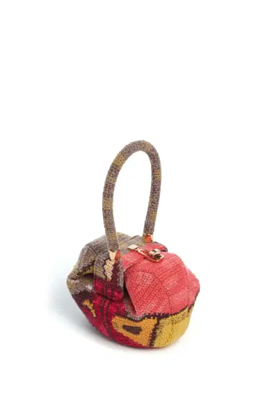 Gabriela Hearst Demi Bag in Fire Multi Crochet Cashmere | Thumbnail 3 Gabriela Hearst Demi Bag in Fire Multi Crochet Cashmere | Thumbnail 3