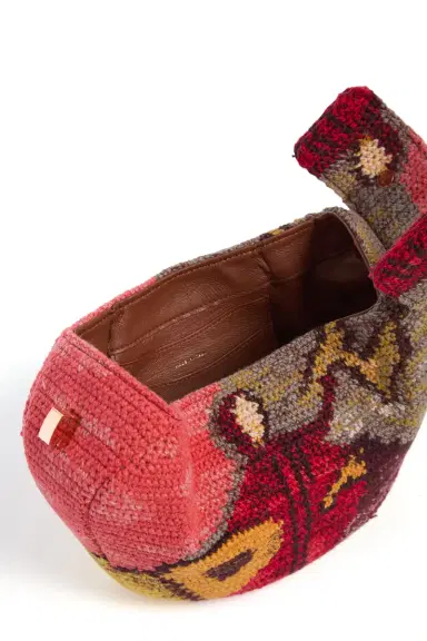 Gabriela Hearst Demi Bag in Fire Multi Crochet Cashmere | Thumbnail 4 Gabriela Hearst Demi Bag in Fire Multi Crochet Cashmere | Thumbnail 4
