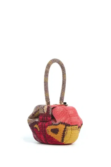 Gabriela Hearst Demi Bag in Fire Multi Crochet Cashmere | Thumbnail 1 Gabriela Hearst Demi Bag in Fire Multi Crochet Cashmere | Thumbnail 1