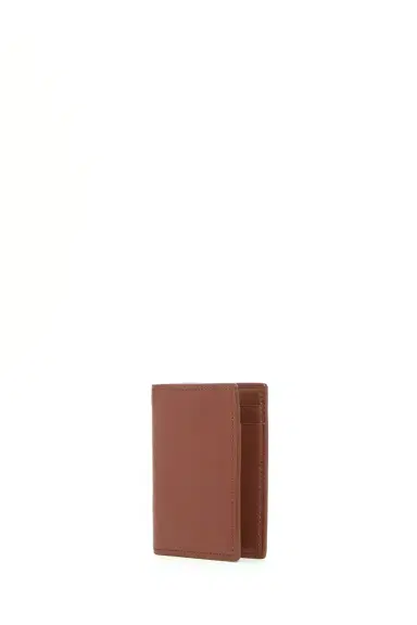 Gabriela Hearst Simple Card Wallet in Cognac Leather | Thumbnail 2 Gabriela Hearst Simple Card Wallet in Cognac Leather | Thumbnail 2