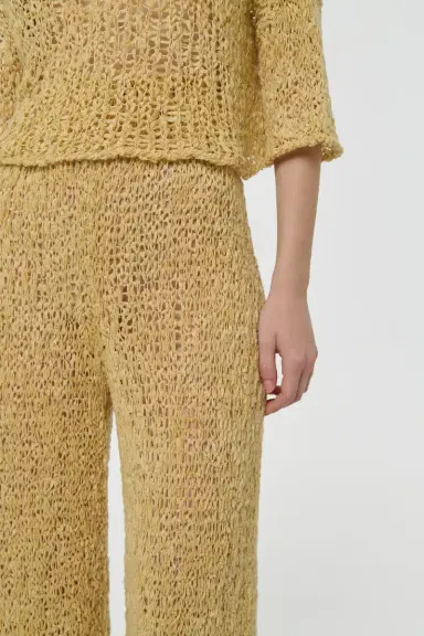 Gabriela Hearst Oriel Knit Pant in Hay Silk Cashmere Linen | Thumbnail 7 Gabriela Hearst Oriel Knit Pant in Hay Silk Cashmere Linen | Thumbnail 7