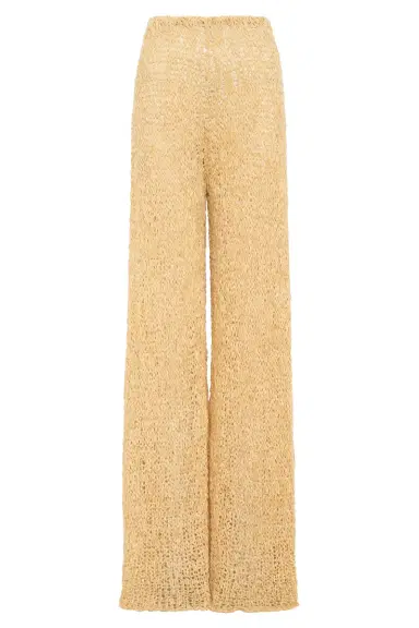 Gabriela Hearst Oriel Knit Pant in Hay Silk Cashmere Linen | Thumbnail 1 Gabriela Hearst Oriel Knit Pant in Hay Silk Cashmere Linen | Thumbnail 1