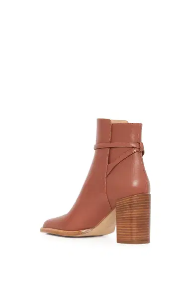 Gabriela Hearst Nina Clasp Ankle Boot in Cognac Leather | Thumbnail 3 Gabriela Hearst Nina Clasp Ankle Boot in Cognac Leather | Thumbnail 3