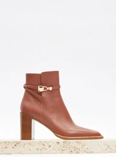 Gabriela Hearst Nina Clasp Ankle Boot in Cognac Leather | Thumbnail 5 Gabriela Hearst Nina Clasp Ankle Boot in Cognac Leather | Thumbnail 5