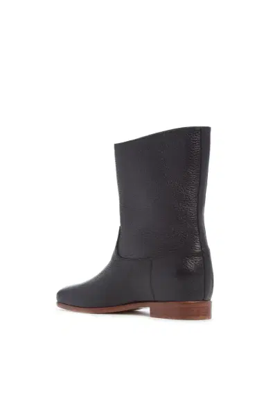 Gabriela Hearst Tina Ankle Boot in Black Textured Leather | Thumbnail 3 Gabriela Hearst Tina Ankle Boot in Black Textured Leather | Thumbnail 3