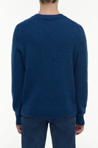 Gabriela Hearst Daniel Knit Sweater in Electric Navy Speckled Aran Cashmere | Thumbnail 5 Gabriela Hearst Daniel Knit Sweater in Electric Navy Speckled Aran Cashmere | Thumbnail 5