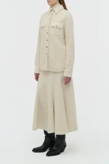 Gabriela Hearst John Austin Shirt in Recycled Cashmere Boucle | Thumbnail 3 Gabriela Hearst John Austin Shirt in Recycled Cashmere Boucle | Thumbnail 3