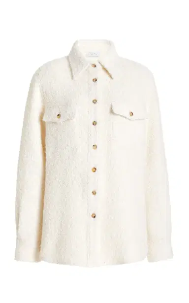 Gabriela Hearst John Austin Shirt in Recycled Cashmere Boucle | Thumbnail 1 Gabriela Hearst John Austin Shirt in Recycled Cashmere Boucle | Thumbnail 1