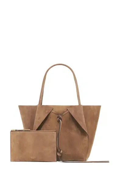 Gabriela Hearst Marija Tote Bag in Dark Sand Suede | Thumbnail 2 Gabriela Hearst Marija Tote Bag in Dark Sand Suede | Thumbnail 2