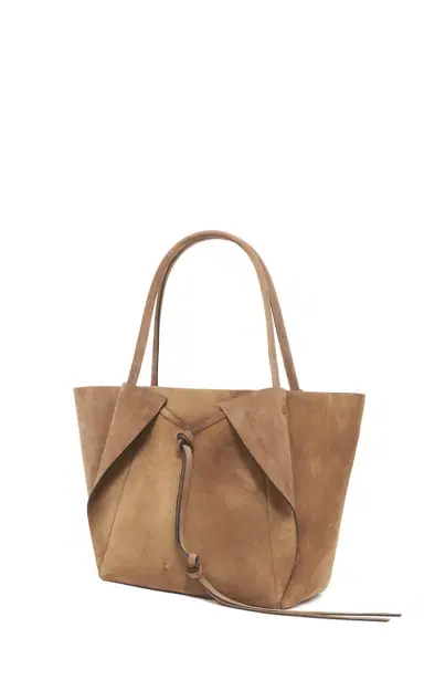 Gabriela Hearst Marija Tote Bag in Dark Sand Suede | Thumbnail 3 Gabriela Hearst Marija Tote Bag in Dark Sand Suede | Thumbnail 3