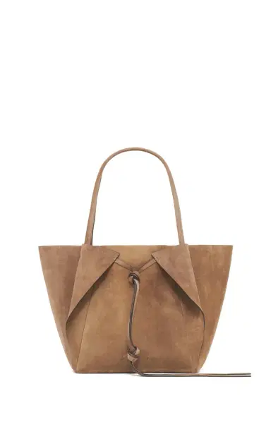 Gabriela Hearst Marija Tote Bag in Dark Sand Suede | Thumbnail 1 Gabriela Hearst Marija Tote Bag in Dark Sand Suede | Thumbnail 1