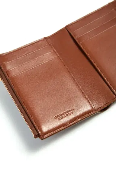 Gabriela Hearst Compact Flat Wallet in Cognac Leather | Thumbnail 5 Gabriela Hearst Compact Flat Wallet in Cognac Leather | Thumbnail 5