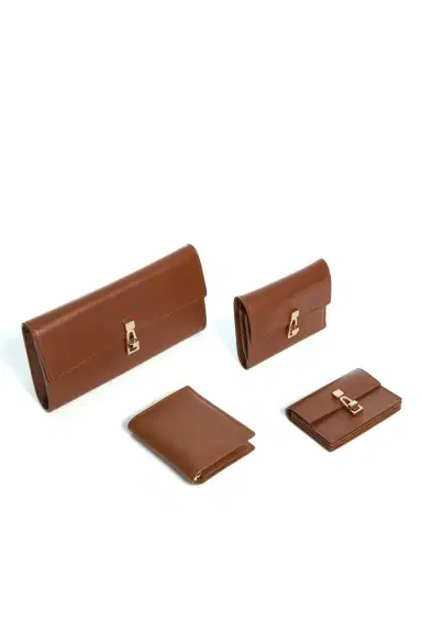 Gabriela Hearst Compact Flat Wallet in Cognac Leather | Thumbnail 8 Gabriela Hearst Compact Flat Wallet in Cognac Leather | Thumbnail 8