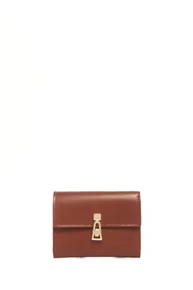 Gabriela Hearst Compact Flat Wallet in Cognac Leather | Thumbnail 1 Gabriela Hearst Compact Flat Wallet in Cognac Leather | Thumbnail 1