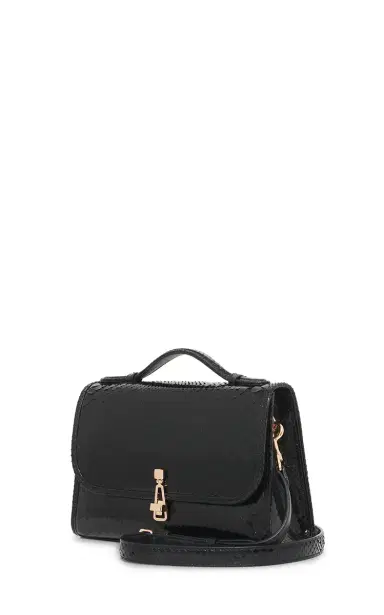 Gabriela Hearst Medium Leonora Flap Bag in Black Snakeskin | Thumbnail 4 Gabriela Hearst Medium Leonora Flap Bag in Black Snakeskin | Thumbnail 4