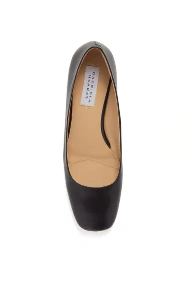 Gabriela Hearst Agathe Low Heel Pump in Black Leather | Thumbnail 4 Gabriela Hearst Agathe Low Heel Pump in Black Leather | Thumbnail 4