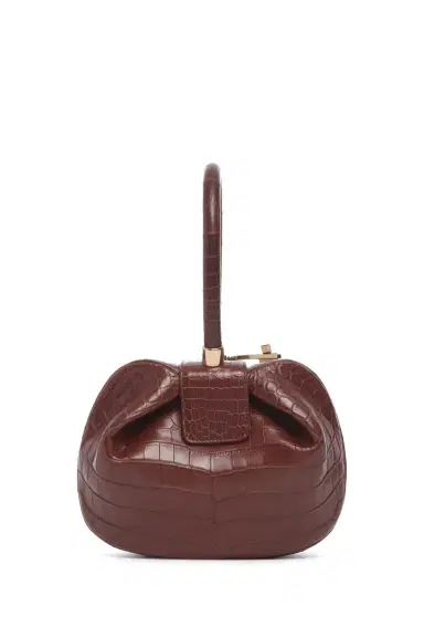 GABRIELA HEARST Nina Bag in Cognac Crocodile Leather | Thumbnail 2 GABRIELA HEARST Nina Bag in Cognac Crocodile Leather | Thumbnail 2