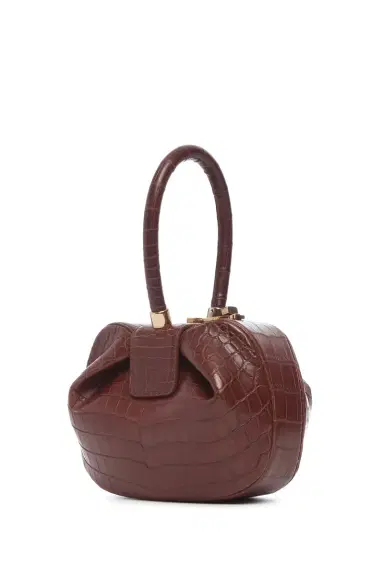 GABRIELA HEARST Nina Bag in Cognac Crocodile Leather | Thumbnail 1 GABRIELA HEARST Nina Bag in Cognac Crocodile Leather | Thumbnail 1
