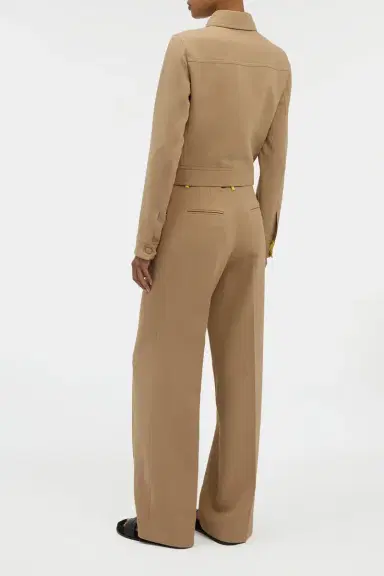 Gabriela Hearst Thereza Jacket in Camel & Citrine Virgin Wool Crepe | Thumbnail 5 Gabriela Hearst Thereza Jacket in Camel & Citrine Virgin Wool Crepe | Thumbnail 5