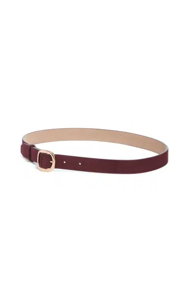 Gabriela Hearst Thin Elster Belt in Bordeaux Suede | Thumbnail 2 Gabriela Hearst Thin Elster Belt in Bordeaux Suede | Thumbnail 2