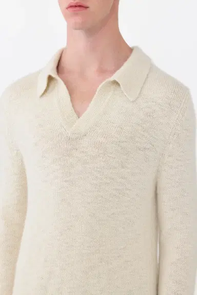 Gabriela Hearst Aled Knit Polo in Cashmere | Thumbnail 5 Gabriela Hearst Aled Knit Polo in Cashmere | Thumbnail 5