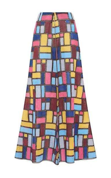 Gabriela Hearst Selma Patchwork Embroidered Maxi Skirt in Aurora Multi Linen | Thumbnail 1 Gabriela Hearst Selma Patchwork Embroidered Maxi Skirt in Aurora Multi Linen | Thumbnail 1