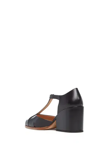 Gabriela Hearst Hawes T-Strap Block Heel Pump in Black Leather | Thumbnail 3 Gabriela Hearst Hawes T-Strap Block Heel Pump in Black Leather | Thumbnail 3