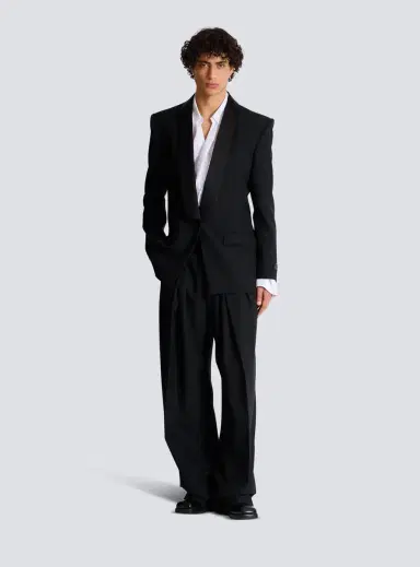 Balmain Draped cotton poplin shirt | Thumbnail 2 Balmain Draped cotton poplin shirt | Thumbnail 2