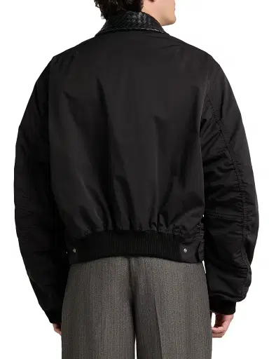 Bottega Veneta Men's Nylon-Cotton Twill Jacket | Thumbnail 5 Bottega Veneta Men's Nylon-Cotton Twill Jacket | Thumbnail 5