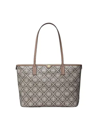 Tory Burch Women's Small T Monogram Jacquard Tote Bag | Thumbnail 1 Tory Burch Women's Small T Monogram Jacquard Tote Bag | Thumbnail 1