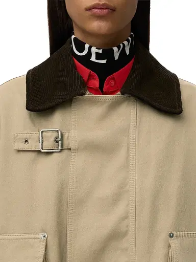 Loewe Women's Corduroy Spread Collar Short Parka | Thumbnail 5 Loewe Women's Corduroy Spread Collar Short Parka | Thumbnail 5