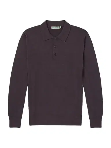 Canali Wool Polo Shirt - Men | Thumbnail 1 Canali Wool Polo Shirt - Men | Thumbnail 1