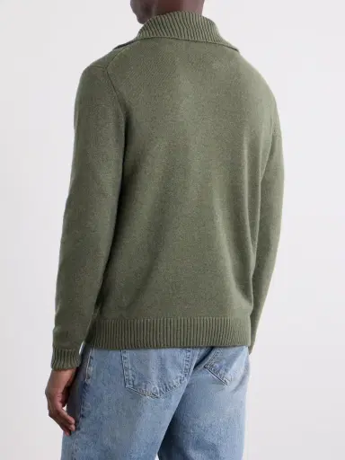 Slowear Zanone Cashmere Half-Zip Sweater - Men | Thumbnail 4 Slowear Zanone Cashmere Half-Zip Sweater - Men | Thumbnail 4