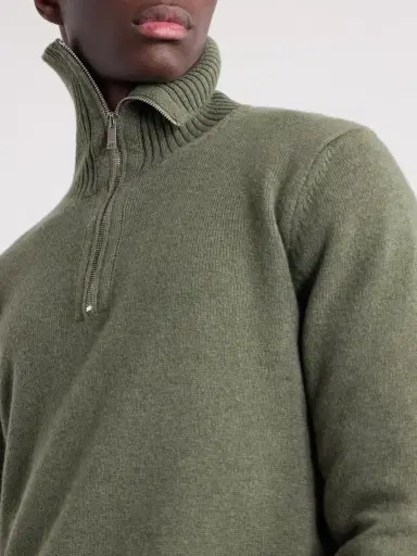Slowear Zanone Cashmere Half-Zip Sweater - Men | Thumbnail 5 Slowear Zanone Cashmere Half-Zip Sweater - Men | Thumbnail 5