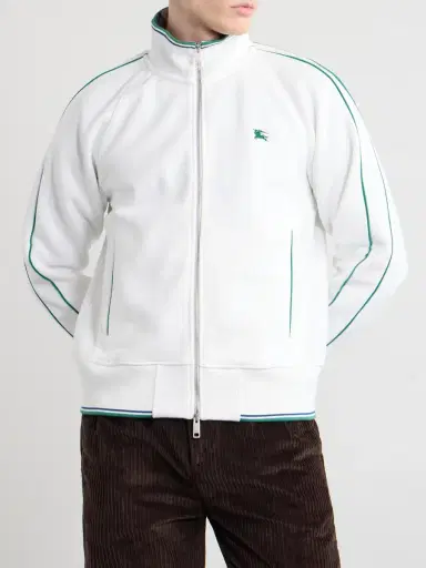 Burberry Logo-Embroidered Jersey Zip-Up Sweatshirt - Men | Thumbnail 3 Burberry Logo-Embroidered Jersey Zip-Up Sweatshirt - Men | Thumbnail 3