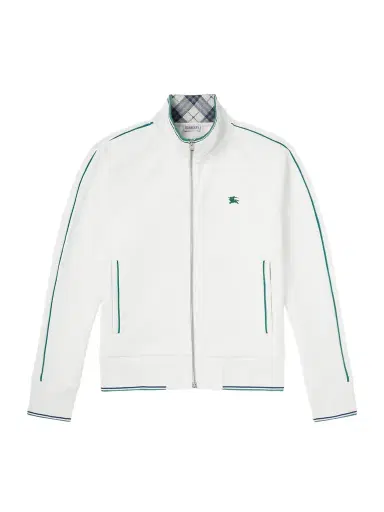 Burberry Logo-Embroidered Jersey Zip-Up Sweatshirt - Men | Thumbnail 1 Burberry Logo-Embroidered Jersey Zip-Up Sweatshirt - Men | Thumbnail 1