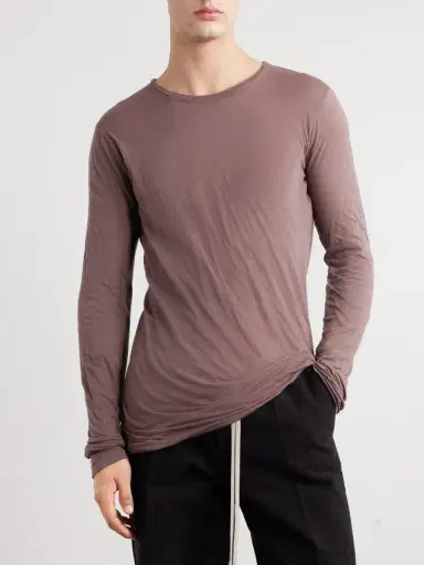 Rick Owens Double Cotton T-Shirt - Men | Thumbnail 3 Rick Owens Double Cotton T-Shirt - Men | Thumbnail 3
