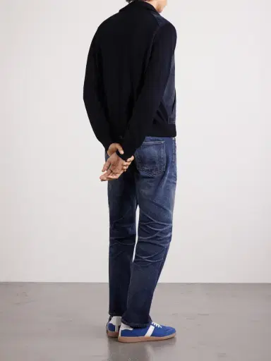 Tom Ford Slim-Fit Merino Wool-Blend and Suede Bomber Jacket - Men | Thumbnail 3 Tom Ford Slim-Fit Merino Wool-Blend and Suede Bomber Jacket - Men | Thumbnail 3